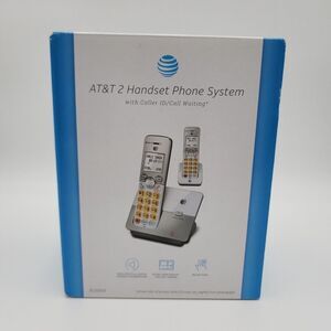 AT&T EL51203 2 Handset Cordless System w/‎ Caller ID/Call Waiting, Silver